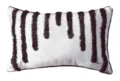 Nordic style geometric throw pillow modern minimalist black and white tufted sofa cushion. - 50x30cm / Black & White Stripes