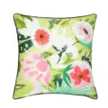 Green watercolor floral throw pillow cover for living room sofa bedroom decorative cushion case. - 45x45cm / PE7109P-1
