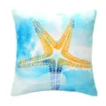 Blauer Seestern Kissenbezug Aquarell Kuesten Kissenhuette Sofa Schlafzimmer Deko. - PE7219P-1