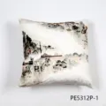 Nordic style abstract printed square throw pillow for sofa car home decor cushion cover - 45x45cm / PE5312P-1