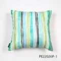 Nordic printed throw pillow cover with vibrant vertical stripes for sofa and home decor. - 45x45cm / PE22026P-1