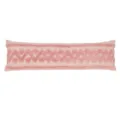 Pink tufted long lumbar pillow bohemian geometric decorative cushion for sofa bedding. - PE23157E-2