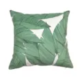 Grüner Kissenbezug mit tropischem Blattmuster, quadratischer Deko Kissenhülle für Sofa. - PE6057P-1