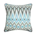 Dekorativer Kissenbezug mit blau-schwarzem geometrischem Muster für Sofa, Bett und Zimmer. - PE9023P-1