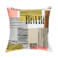 Abstrakter geometrischer Kissenbezug, moderner minimalistischer Deko-Kissenbezug fuer Sofa. - PE5407P-1