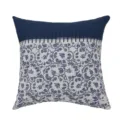 Chinese style blue white porcelain geometric jacquard throw pillow cover for living room sofa cushion. - 45*45cm (Without Core) / PE20228P-1