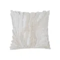 Nordic tufted throw pillow cover, cream white textured 3D embroidered cushion case for home. - PE21090E-1