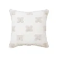 Minimalist tufted throw pillow cover white geometric decorative cushion case for sofa couch bed - 45x45cm (Without Core) / PE20252E-1 (Beige Geometric Floral)