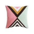 Geometric tufted throw pillow cover, colorful decorative cushion case for sofa bedroom bed. - 45x45 (Cover Only) / PE8096E-1