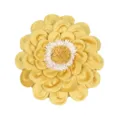 Luxury 3D sunflower decorative pillow cover, aesthetic yellow flower cushion case for sofa. - Round Yellow (PE22138H-4)