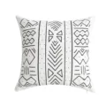 Modern black and white geometric pattern throw pillow cover for living room sofa decor. - 45*45cm (Without Core) / PE20497P-1