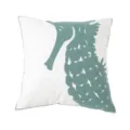 White towel embroidery throw pillow cover with seahorse decor for sofa bed home use - PE5439E-1