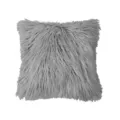 Grey long plush pillow cover, fluffy faux fur cushion case for sofa and home decor. - 45*45cm (Without Core) / Gray