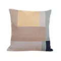 Geometric color block throw pillow cover, modern decorative cushion cover for home sofa and bed - PE9094E-1
