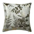 Decorative square throw pillow cover featuring elegant gold foil botanical fern leaf patterns. - 45*45cm (Without Core) / PE8405P-2