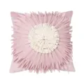 Pink 3D flower throw pillow cover, modern minimalist aesthetic decorative cushion case. - 45x45cm (Core and Cover) / PE22135H-10