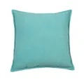 Turquoise Ribfluweel Kussenhoes, Gestreepte Vierkante Sierkussenhoes voor Bank en Kantoor - 45*45cm (Zonder kern) / Meerblauw