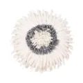 White 3D flower throw pillow cover luxury vintage cushion cover for living room sofa decor - PE22136H-1