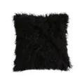 Black shaggy throw pillow cover fluffy faux fur cushion case for sofa couch home decor - 45*45cm (Without Core) / Black