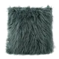 Nordic style plush long hair throw pillow cover dark green soft fluffy sofa cushion cover - 45*45cm (Without Core) / Dark Gray
