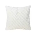 White plush cushion cover Nordic style fluffy pillowcase for sofa home and office decor - 45*45cm (Without Core) / White