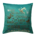 Velvet gold foil letter throw pillow cover modern living room sofa decorative cushion - 45*45cm (Without Core) / PE8409P-1