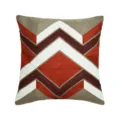 Geometric embroidered throw pillow cover decorative cushion case for sofa and bedroom home decor - PE9096E-2