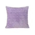 Purple plush cushion cover soft textured square throw pillow case for sofa home decor - 45*45cm (Without Core) / Purple