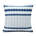 Blau-weiße Batik geometrische Kissenbezüge, abstrakte Muster Sofakissen dekorative Hülle. - PE6306P-1