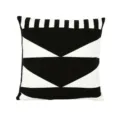 Black and white geometric throw pillow cover, modern Nordic style sofa cushion decorative case. - PE6657E-1