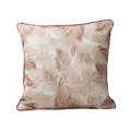 Gedruckter Kissenbezug mit elegantem Feder Muster Design fuer Sofa Dekoration im Wohnzimmer. - PE7504P-1