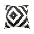 Schwarz-weißer Kissenbezug mit geometrischem Muster für Wohnzimmer Sofa Kissen Deko - PE8458P-1
