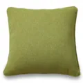 Solid green linen cushion cover for sofa, square decorative throw pillow case for living room. - Beboke Green