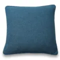 Solid color linen square cushion cover decorative sofa pillow case for living room and bedroom - Beboke Blue