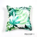 Fundas de cojin con estampado de hojas verdes estilo nordico sofa tela suave hogar deco - PE6338P-1