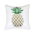 Glitter sequin pineapple throw pillow summer tropical cushion for living room bedroom home decor - 40x40cm (Without Insert) / Gold