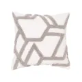 Tufted throw pillow cover with abstract geometric grey lines, modern decorative cushion case. - 45x45cm / Grey Abstract Geometric (45x45cm)