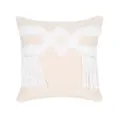 Boho tufted throw pillow cover with Moroccan geometric patterns and soft tassels. - 45*45cm (Without Core) / PE20337E-1