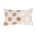 Nordic tufted throw pillow cover plush jacquard cushion cover for sofa living room decor - 30*50cm / Beige and Brown