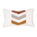 Tufted throw pillow cover with geometric chevron design, decorative cushion case for living room. - 30x50cm / Colorful Chevron Geometric Lumbar (30x50cm)