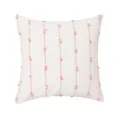 Nordic style minimalist linen cushion cover with pink vertical tassel stripes, decorative pillow. - 45x45cm (Without Core) / Pink (PE22118H-4)