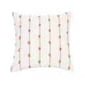 Nordic minimalist cotton linen pillowcase with vertical tufted stripes, boho cushion cover. - Brown (PE22118H-6)