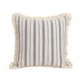 Nordic style minimalist striped pillow cover with tassel, decorative square cushion case. - 45*45cm (Without Core) / Black & White Stripes