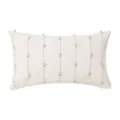Nordic minimalist cotton linen lumbar pillow cover with green tufted tassels, elegant decor. - Light Green (PE22119H-1)