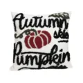 Funda de cojín copetuda con diseño de calabaza de otoño para decoración de sofá de sala. - 45x45cm (Sin Núcleo) / B240811-1