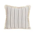Nordic style striped pillow cover with decorative fringe, elegant sofa cushion cover. - 45*45cm (Without Core) / Gray Striped