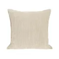 Beige corduroy throw pillow cover soft striped cushion cover for living room sofa bedroom - 45*45cm (145g) / Beige