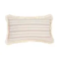 Nordic minimalist striped throw pillow cover with fringe and jacquard design for sofa cushion. - 30*50cm (Without Core) / Beige Stripes