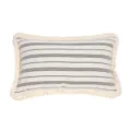 Nordic style striped throw pillow cover with fringe, modern decorative cushion for sofa bed. - 30*50cm (Without Core) / Black & White Stripes