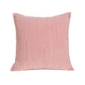 Pink corduroy throw pillow cover solid color decorative cushion case for sofa bed home decor - 40*40cm (110g) / Pink